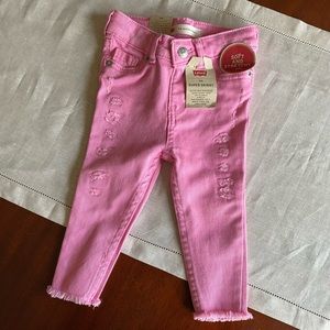 levi’s 710 pink super skinny jeans size 12mos NWT